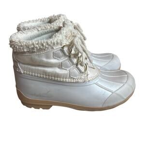 Sperry Saltwater alpine rubber sole faux fur youth duck rain boots SIZE 3M